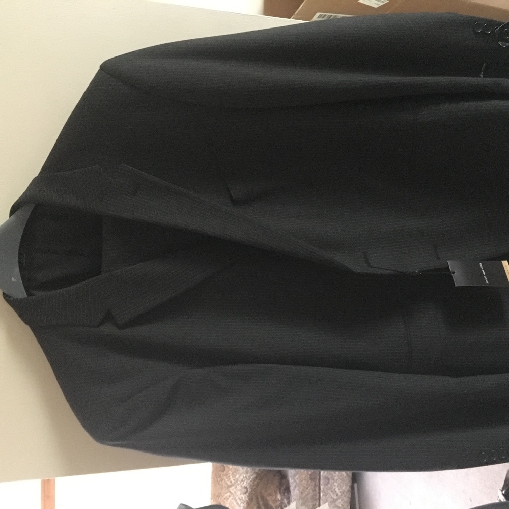 Jones New York Graham Charcoal Pinstripe Suit 50R,